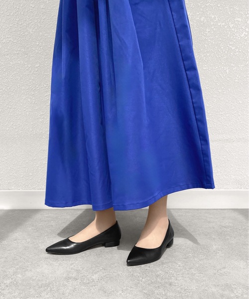 MAMIAN（マミアン）の「iCoN COLORS / ポインテッドトゥ フラットパンプス（パンプス・レディース・グレイッシュベージュ/シルバー/ブラック/ベージュ系その他/ブラック系その他・25.0cm/24.0cm/23.0cm/24.5cm/23.5cm/22.5cm）」の9枚目の写真