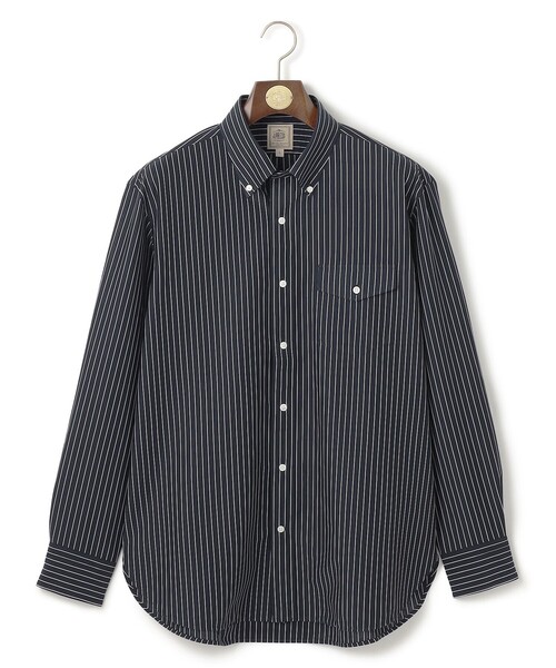 J.PRESS（ジェイプレス）の「【KANEMASA JERSEY】【きちんと見え、快適な着心地】ストライプジャージ ボタンダウンシャツ / JAPAN MADE（シャツ/ブラウス・メンズ・ピンク系1/ネイビー系1/サックスブルー系1・X-LARGE/MEDIUM/LARGE）」の16枚目の写真