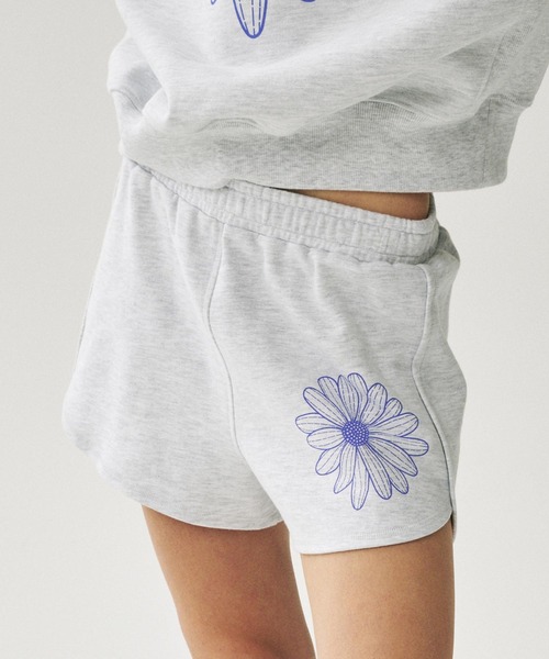 MINI SWEAT SHORTS FLOWER（スウェットパンツ）｜Mardi Mercredi