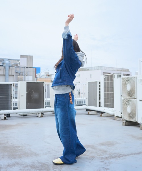 common gull products.（コモンガルプロダクツ）の「街のデニムパンツ（デニムパンツ・レディース・インディゴブルー/ブルー系/ブラック系・LARGE/MEDIUM/SMALL）」の19枚目の写真