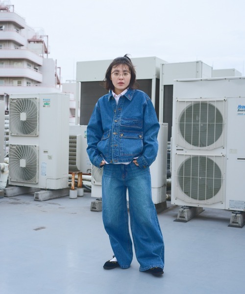 common gull products.（コモンガルプロダクツ）の「街のデニムパンツ（デニムパンツ・レディース・インディゴブルー/ブルー系/ブラック系・LARGE/MEDIUM/SMALL）」の15枚目の写真