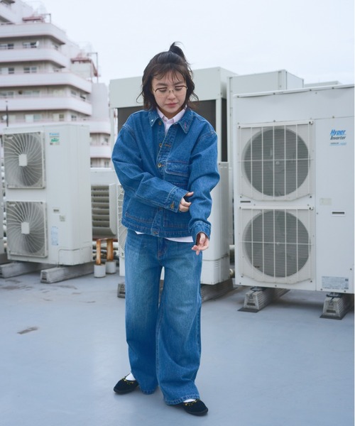 common gull products.（コモンガルプロダクツ）の「街のデニムパンツ（デニムパンツ・レディース・インディゴブルー/ブルー系/ブラック系・LARGE/MEDIUM/SMALL）」の16枚目の写真