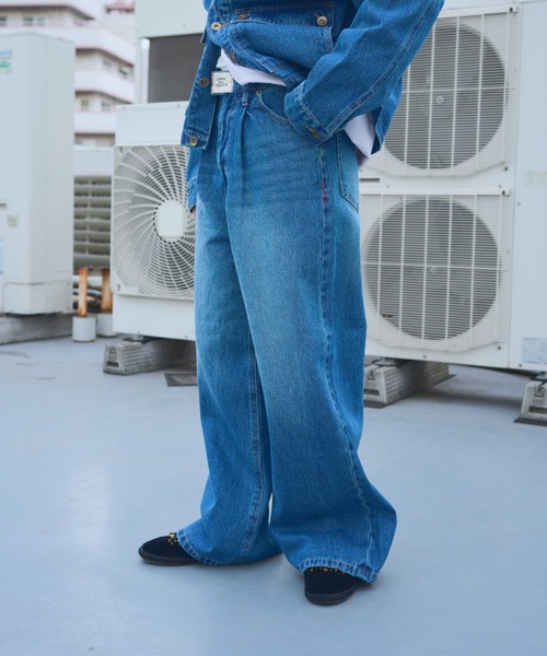 common gull products.（コモンガルプロダクツ）の「街のデニムパンツ（デニムパンツ・レディース・インディゴブルー/ブルー系/ブラック系・LARGE/MEDIUM/SMALL）」の13枚目の写真