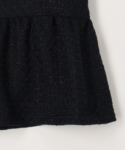 MICO COULIER(ミコクリエ)の「《オケージョン対応》ドライスピン杢ツィード/バスケットラメツィードベスト(ノーカラージャケット・レディース・ネイビー/ブラック系その他・38)」の19枚目の写真