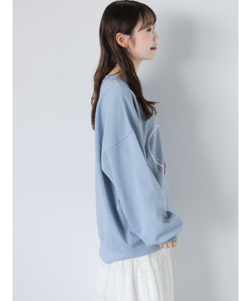 ehka sopo（エヘカソポ）の「【魔法の天使クリィミーマミ】プリントスウェット（ニット/セーター・レディース・キナリ/チャコールグレー/サックスブルー・F）」の5枚目の写真