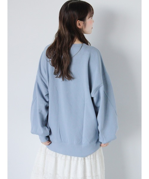 ehka sopo（エヘカソポ）の「【魔法の天使クリィミーマミ】プリントスウェット（ニット/セーター・レディース・キナリ/チャコールグレー/サックスブルー・F）」の6枚目の写真