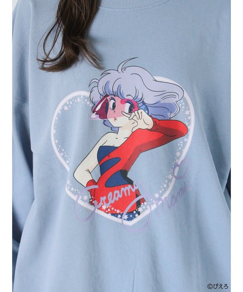 ehka sopo（エヘカソポ）の「【魔法の天使クリィミーマミ】プリントスウェット（ニット/セーター・レディース・キナリ/チャコールグレー/サックスブルー・F）」の7枚目の写真