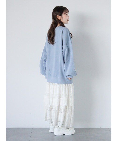 ehka sopo（エヘカソポ）の「【魔法の天使クリィミーマミ】プリントスウェット（ニット/セーター・レディース・キナリ/チャコールグレー/サックスブルー・F）」の11枚目の写真