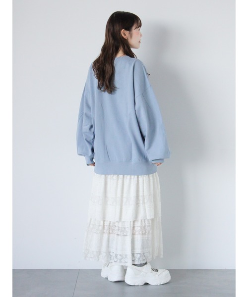 ehka sopo（エヘカソポ）の「【魔法の天使クリィミーマミ】プリントスウェット（ニット/セーター・レディース・キナリ/チャコールグレー/サックスブルー・F）」の12枚目の写真