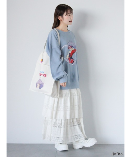 ehka sopo（エヘカソポ）の「【魔法の天使クリィミーマミ】プリントスウェット（ニット/セーター・レディース・キナリ/チャコールグレー/サックスブルー・F）」の13枚目の写真