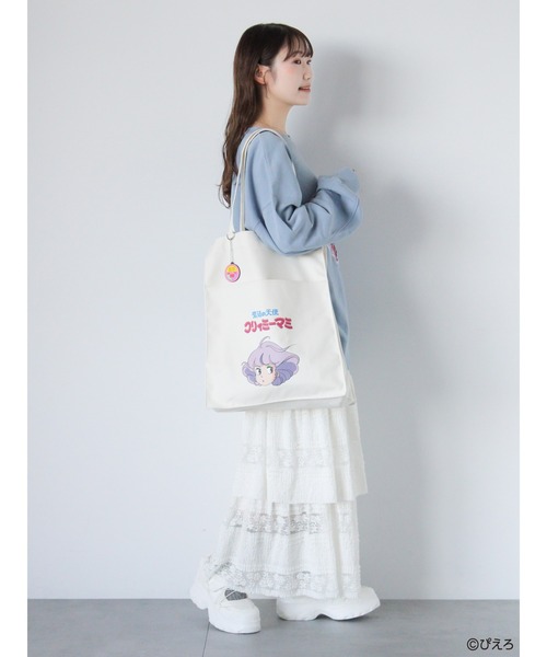 ehka sopo（エヘカソポ）の「【魔法の天使クリィミーマミ】プリントスウェット（ニット/セーター・レディース・キナリ/チャコールグレー/サックスブルー・F）」の14枚目の写真