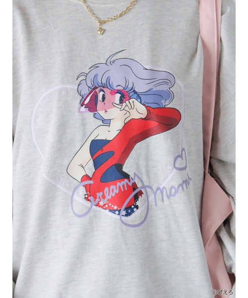 ehka sopo（エヘカソポ）の「【魔法の天使クリィミーマミ】プリントスウェット（ニット/セーター・レディース・キナリ/チャコールグレー/サックスブルー・F）」の19枚目の写真