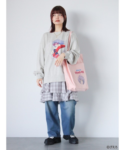 ehka sopo（エヘカソポ）の「【魔法の天使クリィミーマミ】プリントスウェット（ニット/セーター・レディース・キナリ/チャコールグレー/サックスブルー・F）」の20枚目の写真