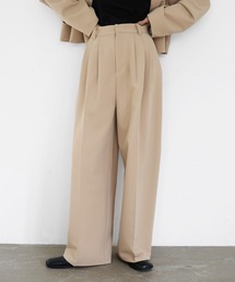 ワイドタックパンツ