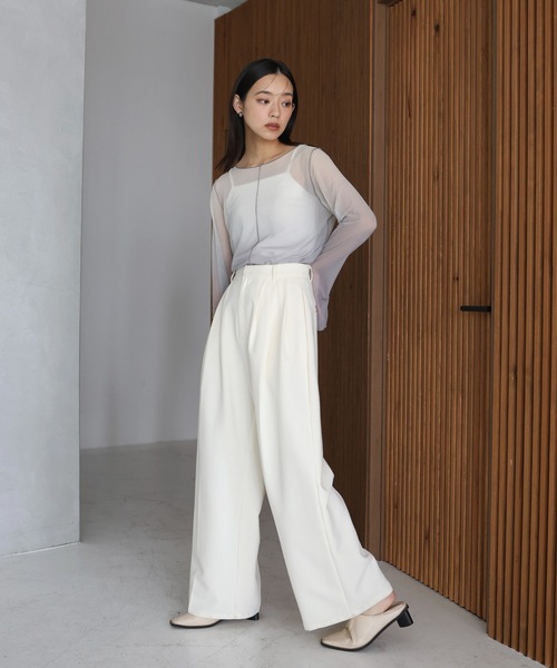 セール】ワイドタックパンツ（スラックス）｜hellam（へラム）の