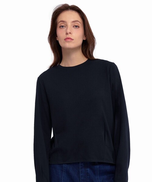 AIGLE(エーグル)の「吸水速乾 UVカット ロングスリーブクルーネックTシャツ RP 長袖Tシャツ(Tシャツ/カットソー・レディース・ホワイト/ブラック/レッド・M/L/XS/S)」の11枚目の写真