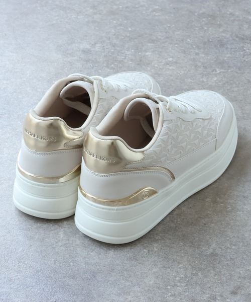 【MICHAEL KORS】コットン ラインストーン Hayes 厚底スニーカー MICHAEL KORS スニーカー 「MICHAEL KORS/マイケルコース」HAYES