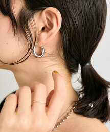 RIVE DROITE | 【R.good（アールドットグッド）】ムーンライクフープピアス(ピアス（両耳用）)