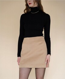 【ACKA/エーシーケーエー】mohair mini skirt/モヘアミニスカート