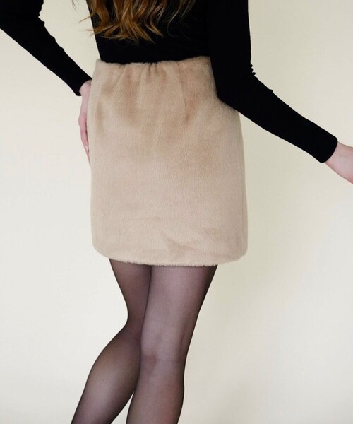 ACKA/エーシーケーエー】mohair mini skirt/モヘアミニスカート
