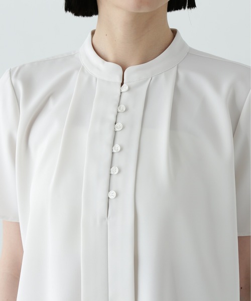 ブラウス シャツ フロントタックボタンブラウス レディース N.Natural Beauty Basic ブラウス シャツ フロントタックボタン