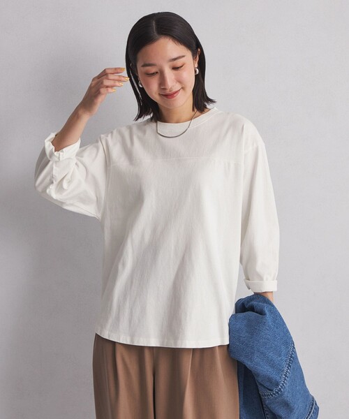 セール】＜at ease＞ナンバープリント Tシャツ（Tシャツ