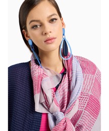 EMPORIO ARMANI | 【エンポリオ アルマーニ】スカーフ モダール製 フレームプリント(ストール/ショール)