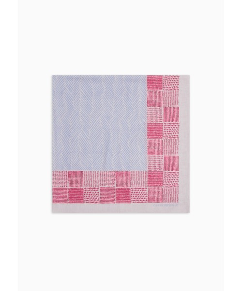 EMPORIO ARMANI（エンポリオアルマーニ）の「【エンポリオ アルマーニ】スカーフ モダール製 フレームプリント（ストール/ショール・レディース・パープル系その他・FREE）」の3枚目の写真