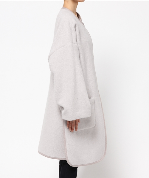 Whim Gazette（ウィムガゼット）の「アンゴラウールノーカラーラップ