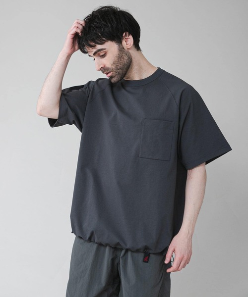 EKAL(エカル)の「『吸水速乾/UVカット』DRY OUT BALLOON FIT T-SHIRTS(Tシャツ/カットソー・メンズ・ブラック/ネイビー/グレー/ホワイト/パープル系その他/ブラウン・LARGE/MEDIUM)」の4枚目の写真