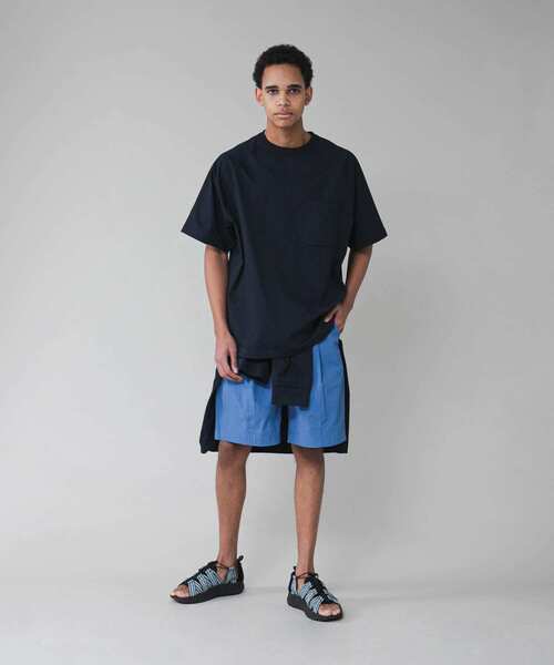 EKAL(エカル)の「『吸水速乾/UVカット』DRY OUT BALLOON FIT T-SHIRTS(Tシャツ/カットソー・メンズ・ブラック/ネイビー/グレー/ホワイト/パープル系その他/ブラウン・LARGE/MEDIUM)」の8枚目の写真