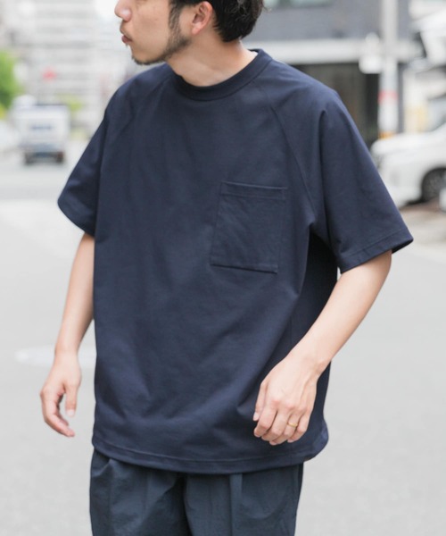 EKAL(エカル)の「『吸水速乾/UVカット』DRY OUT BALLOON FIT T-SHIRTS(Tシャツ/カットソー・メンズ・ブラック/ネイビー/グレー/ホワイト/パープル系その他/ブラウン・LARGE/MEDIUM)」の9枚目の写真