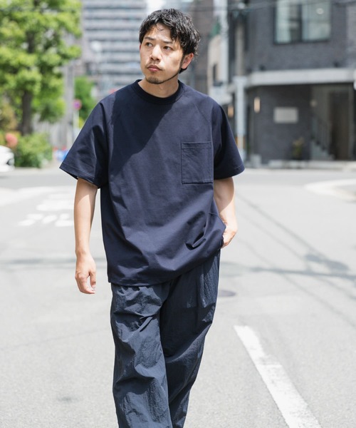 EKAL(エカル)の「『吸水速乾/UVカット』DRY OUT BALLOON FIT T-SHIRTS(Tシャツ/カットソー・メンズ・ブラック/ネイビー/グレー/ホワイト/パープル系その他/ブラウン・LARGE/MEDIUM)」の10枚目の写真