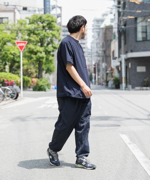 EKAL(エカル)の「『吸水速乾/UVカット』DRY OUT BALLOON FIT T-SHIRTS(Tシャツ/カットソー・メンズ・ブラック/ネイビー/グレー/ホワイト/パープル系その他/ブラウン・LARGE/MEDIUM)」の12枚目の写真