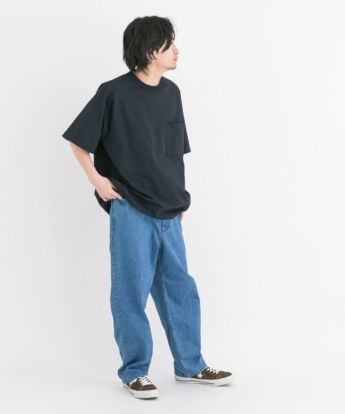 EKAL(エカル)の「『吸水速乾/UVカット』DRY OUT BALLOON FIT T-SHIRTS(Tシャツ/カットソー・メンズ・ブラック/ネイビー/グレー/ホワイト/パープル系その他/ブラウン・LARGE/MEDIUM)」の17枚目の写真