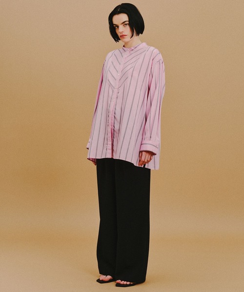 ブラウス シャツ 「AMERICAN RAG CIE」ストライプチュニックシャツ（WOMEN) レディース セール】【AMERICAN RAG CIE】ストライプチュニックシャツ