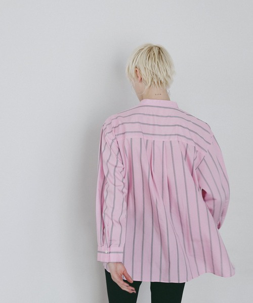 AMERICAN RAG CIE(アメリカンラグシー)の「【AMERICAN RAG CIE】ストライプチュニックシャツ(WOMEN)(シャツ/ブラウス・レディース・ピンク/ブルー・FREE)」の19枚目の写真