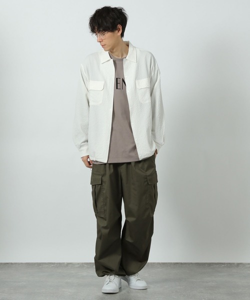 LAKOLE(ラコレ)の「ポンチプリントロゴT / 283524(Tシャツ/カットソー・メンズ・ブルー/ホワイト/サンドグレー/チャコール・MEDIUM/LARGE)」の6枚目の写真