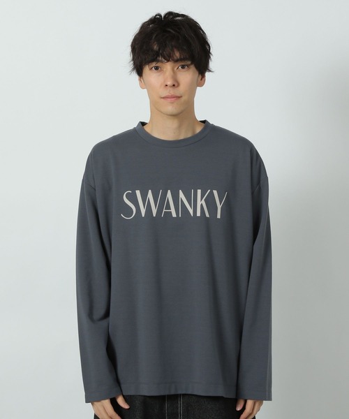 LAKOLE(ラコレ)の「ポンチプリントロゴT / 283524(Tシャツ/カットソー・メンズ・ブルー/ホワイト/サンドグレー/チャコール・MEDIUM/LARGE)」の9枚目の写真