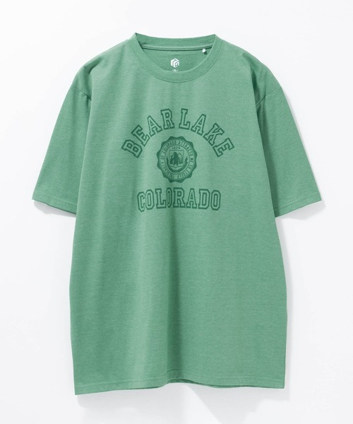 Mac-House（マックハウス）の「T-GRAPHICS カレッジロゴ半袖Ｔシャツ（Tシャツ/カットソー・メンズ・ネイビー/ホワイト/レッド/グリーン/ダークグリーン・S/M/L/XL）」の12枚目の写真