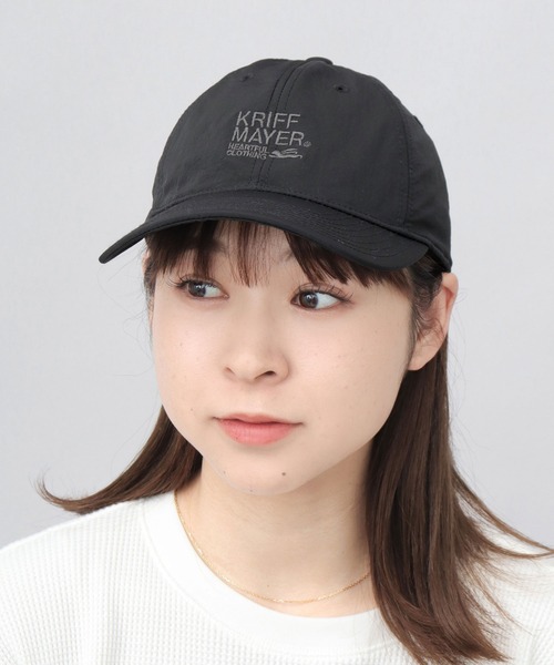 KRIFF MAYER（クリフメイヤー）の「撥水加工 ナイロン キャンプキャップ 吸汗速乾スベリ使用（キャップ・メンズ・ブラック・FREE）」の4枚目の写真