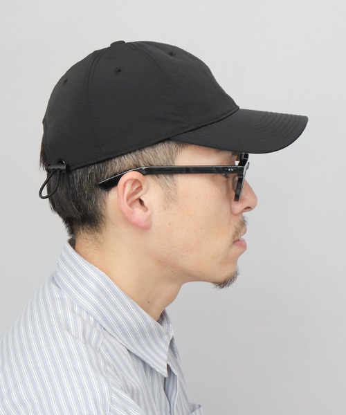 KRIFF MAYER（クリフメイヤー）の「撥水加工 ナイロン キャンプキャップ 吸汗速乾スベリ使用（キャップ・メンズ・ブラック・FREE）」の6枚目の写真