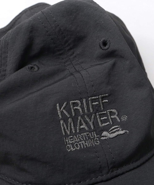 KRIFF MAYER（クリフメイヤー）の「撥水加工 ナイロン キャンプキャップ 吸汗速乾スベリ使用（キャップ・メンズ・ブラック・FREE）」の16枚目の写真