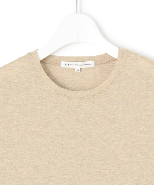 23区 L（ニジュウサンクオオキイサイズ）の「【洗える】ラメジャージ TEE（Tシャツ/カットソー・レディース・シルバー系/ブラック系/ゴールド系・46/44/48）」の17枚目の写真