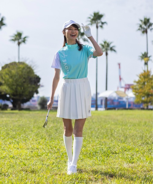 セール】〈UNDOVEgolf×三枝こころコラボ＞【UV/吸水速乾/接触冷