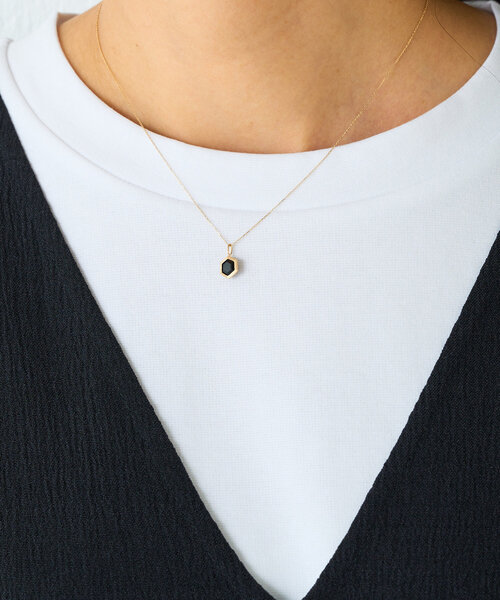 BEARDSLEY（ビアズリー）の「《2.718》ONYXネックレス（ネックレス・レディース・ゴールド・FREE）」の5枚目の写真