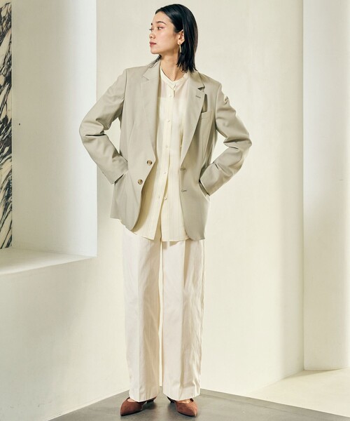 green label relaxing（グリーンレーベルリラクシング）の「＜SEASONAL COLLECTION＞チノ パンツ（チノパンツ・レディース・ホワイト/ベージュ・36/38）」の5枚目の写真