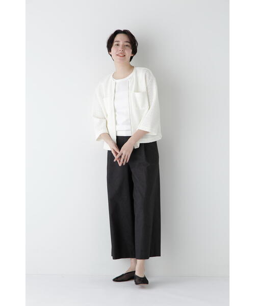 human woman（ヒューマンウーマン）の「【5サイズ展開】◆コットンポリレーヨンリネンマリンパンツ（その他パンツ・レディース・グレー系その他/ベージュ系その他2/ベージュ・X-LARGE/LARGE/MEDIUM/SMALL/X-SMALL）」の11枚目の写真