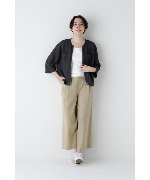 human woman（ヒューマンウーマン）の「【5サイズ展開】◆コットンポリレーヨンリネンマリンパンツ（その他パンツ・レディース・グレー系その他/ベージュ系その他2/ベージュ・X-LARGE/LARGE/MEDIUM/SMALL/X-SMALL）」の21枚目の写真