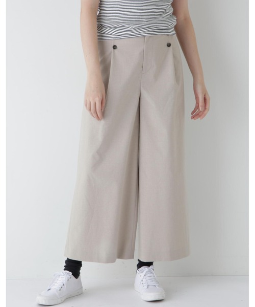 human woman（ヒューマンウーマン）の「【5サイズ展開】◆コットンポリレーヨンリネンマリンパンツ（その他パンツ・レディース・グレー系その他/ベージュ系その他2/ベージュ・X-LARGE/LARGE/MEDIUM/SMALL/X-SMALL）」の3枚目の写真